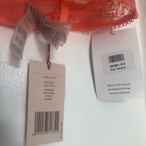 Stella McCartney Naomi Coral Bra NWT M - Picture 2 of 3